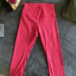 Pink lululemon crop legging
